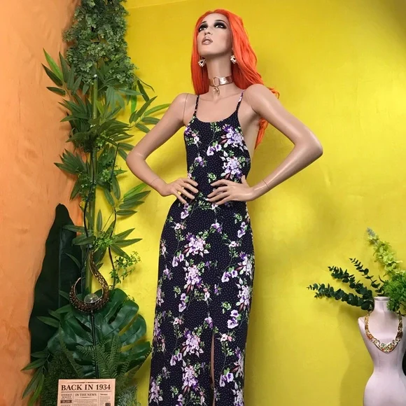 knee length dresses for ladies Say It Loud Fuchsia Pink Floral Maxi Dress – Shop the Mint
